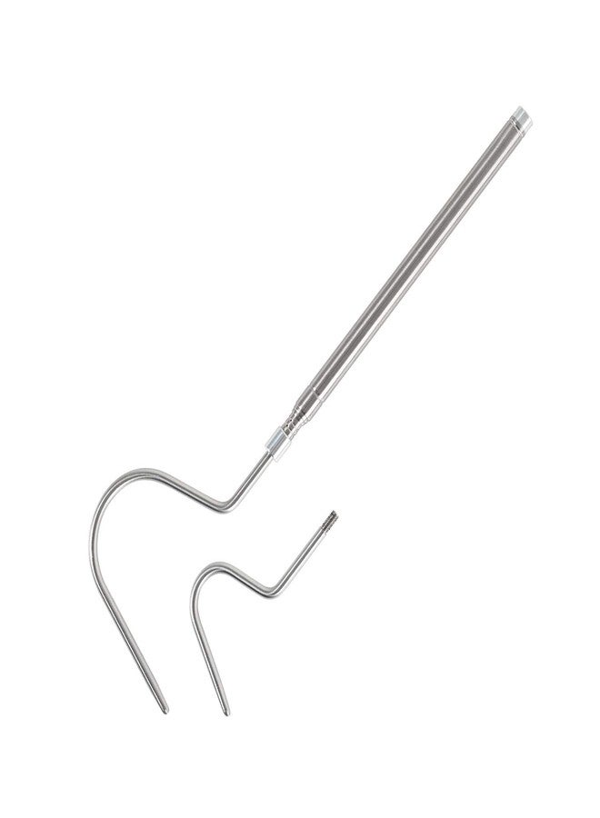 WACOOL 2 in 1 Collapsible Snake Hook, Adjustable Snake Tong Snake Grabber Cather Stick Handheld Pick-up Tool, 2 Hooks Suitable for Small Snake & Large Snake Catching Controlling Moving - Image 1